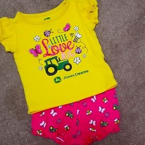 John Deere shorts set, 6-9 month